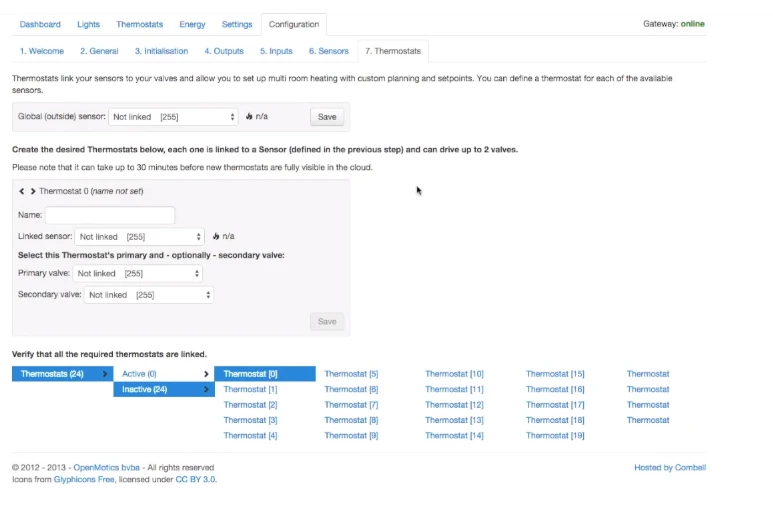 Openmotics interface design